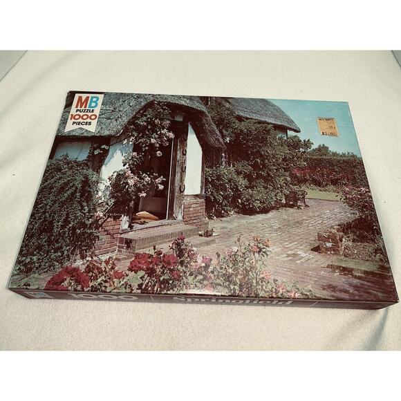 1979 Milton Bradley Puzzle Springfield Series Rose Cottage Jigsaw #6 4086 - Picture 2 of 8